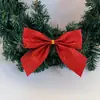 Decoración navideña de lentejuelas transfronteriza de 9 cm, lentejuelas doradas, lazo grande, corona festiva, accesorios para caja de regalo, decoración de árbol de Navidad