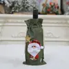 Decoração de Natal nova transfronteiriça suprimentos desenho animado idoso cordão capa para garrafa de vinho tinto boneco de neve veado bolsa para garrafa de vinho atacado
