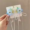 Pasador de pelo para niña coreana Pasador dulce para niña Corona súper de hada Malla de perlas Lazo Accesorios para el pelo Pinza superior de princesa