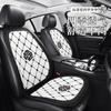 Cojín de Asiento de Coche Celebridad de Internet Pequeño Flor Rosa Chanel Funda de Asiento Lazo Dibujos Animados Funda de Asiento para Mujer Medio Paquete Cojín de Asiento Camelia
