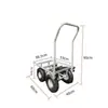 Carro de Herramientas de Hardware, Carrito de Plataforma para Carga, Carrito Pequeño de 4 Ruedas, Carrito con Cesta de Plástico, Ruedas Grandes Inflables de 10 pulgadas que Ahorran Esfuerzo
