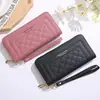 Cartera Larga para Mujer Modelo Nuevo 2025 Simple y Elegante Cremallera Única Gran Capacidad Billetera de Mano Multifuncional