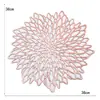 JOGOAMERICANO DE PVC DE FLOR FU RONG NOVO TRANSFRONTEIRIÇO TAPETE ISOLANTE DE BRONZEAMENTO ESTILO EUROPEU TAPETE DE MESA DECORATIVO IMPERMEÁVEL PARA RESTAURANTE OCIDENTAL ATACADO