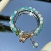 Pulsera Año Nuevo del Dragón 2024 para Mujer Pulsera Imitación Cinabrio Bollo de Dragón Nuevo Estilo Chino Joyería Estilo Chino Año del Dragón