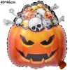 Balões Decorativos de Halloween, Aranhas, Morcegos, Abóboras, Floresta Assustadora, Balões de Folha de Alumínio de Halloween, Balões de Folha de Alumínio para Decoração de Eventos