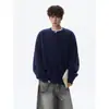 Cárdigan de punto trenzado liso estilo Old Money, unisex, perfecto para primavera y otoño, con un diseño de suéter casual, holgado, relajado y versátil.