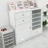 Armário de Exposição para Salão de Unhas, Armário de Armazenamento de Esmaltes, Armário de Armazenamento de Esmaltes em Gel Tipo Gaveta, Armário de Chão para Salão de Unhas, Armário de Parede
