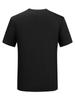 Estação Europeia 2026 Nova Roupa Masculina Camiseta Básica Forrada com Lã Urso com Strass Manga Curta Masculina Outono e Inverno Quente Simples Tendência