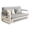 Sofá cama plegable multifuncional para salas de estar pequeñas, extensible y retráctil, adecuado para uso individual, doble o triple, con capacidad de almacenamiento