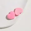 Color Sólido Melocotón Forma de Corazón Terciopelo Coreano Flocado Accesorios con Forma de Corazón DIY Accesorios para el Cabello, Bolsas, Zapatos, Calcetines, Materiales de Decoración para Ropa