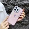 Para Apple 15 Capa de Celular iPhone14proamx Laser Love 13pro Resistente a quedas 12/11 Diamante 16pm
