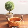 Cesta de almacenamiento tejida con virutas de madera hecha a mano de fábrica, cesta de almacenamiento de artículos diversos de cocina, cesta de catering, cesta de picnic de frutas