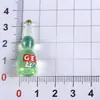 Miniaturas simuladas de botellas pequeñas para juego de alimentos al por mayor, botellas en miniatura de bebidas y vino, accesorios de resina de tienda de conveniencia, parches de dibujos animados surtidos