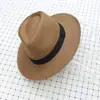Sombrero de Panamá Neutro de Verano Sombrero de Paja para el Sol Sombrero de Sol para Vacaciones en la Playa Sombrero Jazz