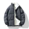 Chaqueta de Algodón de Marca de Moda para Hombre Invierno Lana de Cordero Engrosada Cálida Ropa de Algodón Rellena de Plumón Chaqueta de Pan para Pareja