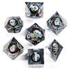 Nuevo set de dados de resina puntiagudos de calavera de gran venta del fabricante, dados afilados, dados poliédricos, dados para juegos de rol DND