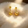 Pendientes de Acero de Titanio con Hebilla de Tornillo Geométricos de Letra Casuales y Compactos Clavos para el Cartílago del Oído Super Conservadores del Color 316L para Dormir Sin Quitarse los Pendientes