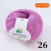 Hilo de Algodón Puro Hilo de Lana Amigable para Bebés para Gorros, Bufandas y Muñecas Hechas a Mano de Bricolaje