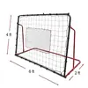 Red de rebote para entrenamiento de fútbol Padiin Tubería de acero engrosada Malla de PE anti-UV de alta elasticidad Red de rebote para entrenamiento de fútbol