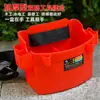Bolsa para clavos Caja para clavos Carpintería Portátil Esenciales Bolsa de cintura Decoración Construcción Cubo para clavos Compartimento Caja de herramientas pequeña multifuncional