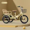 Triciclo para Niños Bicicleta de Pedales Puede Sentar a Dos Niños Bebé con Canasta Trasera 1-3-5-6-12 Años Bicicleta de Pedales Bicicleta de Pedales