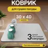 Tapete Absorbente de Terra de Diatomáceas Cor Sólida Estilo Minimalista Nórdico em Estoque, Tapete Resistente ao Calor para Uso Doméstico, Restaurante, Tapete Drenante para Cozinha Venda por Atacado