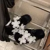 Zapatillas de algodón florales de moda para chica dulce, cálidas y versátiles para otoño e invierno, nuevo estilo para mujer, comodidad en casa, zapatillas de interior