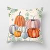 Serie de calabazas de Acción de Gracias americanas, decoración del hogar, almohada para la cama, cojín para sofá de Halloween, funda de almohada para ventana salediza