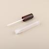 Botella de Brillo Labial de 6ml Redonda Transparente Esmerilada Tubo Vacío para Brillo Labial Aceite Labial Material de Empaque de Maquillaje Tubo Líquido de Alto Brillo