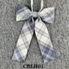 Gravata Flor JK Gravata Borboleta Cabo Longo Fita Xadrez Totalmente Poliéster Cedro Shahua Feminina Laço Estilo Japonês Uniforme Popular no Campus