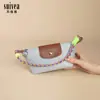 Novo Modelo 2025 Venda Direta da Fábrica Bolsa de Nylon para Dumpling, Pequena e Requintada Bolsa Pequena Multifuncional para Armazenamento de Fones de Ouvido e Batom com Gancho