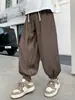 Pantalones Anti-Mosquitos para Niños Verano Niños Ligeros de Tencel Sueltos Casuales Pantalones de Verano de Secado Rápido para Niños Medianos y Grandes