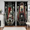 2 PCS Flor Cortina Personagem Fábrica 3D Impressão Digital Transfronteiriça Amazon Cortina Tipo de Flor de Venda Quente