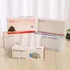 Caja de cartón para servilletas publicitarias cuadradas de papel para bombear hotel restaurante hotel caja de papel para toallas de papel pedido logo impreso