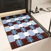 Tapete de Terra de Diatomáceas Estilo Coreano, Tapete Absorvente para Banheiro, Tapete para Porta de Entrada, Tapete de Secagem Rápida para Pés, Tapete Antiderrapante para Banheiro