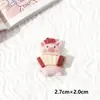 Dibujos Animados Brillo Lindo Cerdo DIY Accesorios de Resina Pequeño Pegamento de Crema Pasador Funda de Teléfono Móvil Hebilla de Zapato