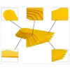 Herramienta Rascador Amarillo Pequeño para Aplicación de Película para Coche, Rascador Triangular, Rascador Pequeño de Plástico, Específicamente para Prevenir que los Bordes de las Calcomanías se Enrollen