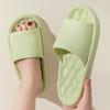 Chinelos de verão com sensação de excremento para uso doméstico feminino interior fundo macio antiderrapante chinelos de banho para homens