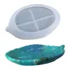 Molde de Placa de Folha de Resina Cristal DIY Papoula Bandeja de Armazenamento de Folha Caixa de Armazenamento de Placa Molde de Silicone