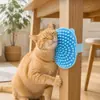 Cepillo de baño de silicona para masaje de mascotas, cepillo para aseo de gatos para eliminar el pelo suelto, suministros de limpieza y aseo para perros, cepillo de baño de mano