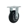 Ruedas de Goma Silenciosas para Carrito Ruedas Giratorias de Goma Silenciosas Resistentes al Desgaste Ruedas para Carrito Industrial de Plataforma con Frenos