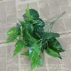 Venda Quente Transfronteiriça Flor Artificial Planta Verde Falsa Casa Sala de Estar Desktop Sempre-verde Doce Folha em Vaso