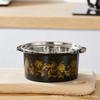 Panela anti-escaldante de aço inoxidável Mini panela pequena para sopa para uma pessoa self-service pequena panela quente dedicada fogão de indução shabu shabu