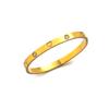 Banho de ouro 18k em aço titânio que não desbota, pulseira de fivela de zircônia amorosa, moda de verão feminina, pulseira de alto senso, atacado