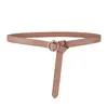 Fornecimento transfronteiriço Amazon eBay cinto fino feminino couro genuíno simples all-match cinto decorativo com camisa social