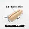 Portatarjetas de Madera Maciza de Haya Base para Etiqueta de Precio Base de Madera para Notas Soporte de Base de Madera Soporte para Inserción de Tarjetas de Notas Soporte para Señal