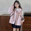 Chaqueta para Niña 2026 Primavera y Otoño Nuevo Estilo Cortavientos Infantil Estilo Urbano de Moda Conjunto de Otoño para Niña Pequeña Sudadera con Capucha para Bebé