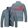 Jaqueta Cardigan Casual Masculina de Comércio Exterior Europeu e Americano Jaqueta Masculina com Estampa de Logo de Carro à Prova de Vento para Ciclismo ao Ar Livre