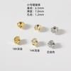 Cuentas de posicionamiento al por mayor chapadas en cobre oro de 14k alta retención de color cuentas grandes de linterna plisada diy pulsera collar cuentas de joyería para orejas