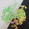 Maquiagem para os olhos Luz dourada transparente rabo de peixe Magia Sereia Jóias DIY Enchimento artesanal Maquiagem de palco infantil Lantejoulas